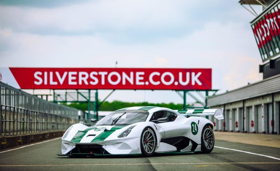 <p>Lending the BT62 race car authenticity are its standard carbon-carbon brakes and Michelin racing-slick tires.</p>