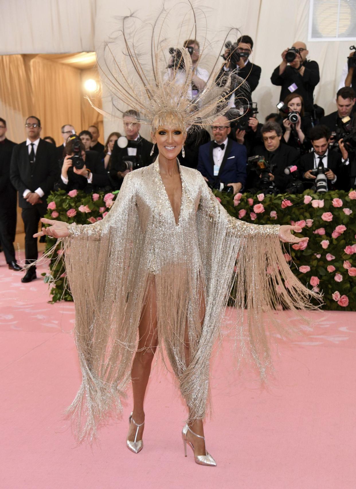 Celine Dion attends The Metropolitan Museum of Art's Costume Institute benefit gala celebrating the opening of the "Camp: Notes on Fashion" exhibition on Monday, May 6, 2019, in New York.