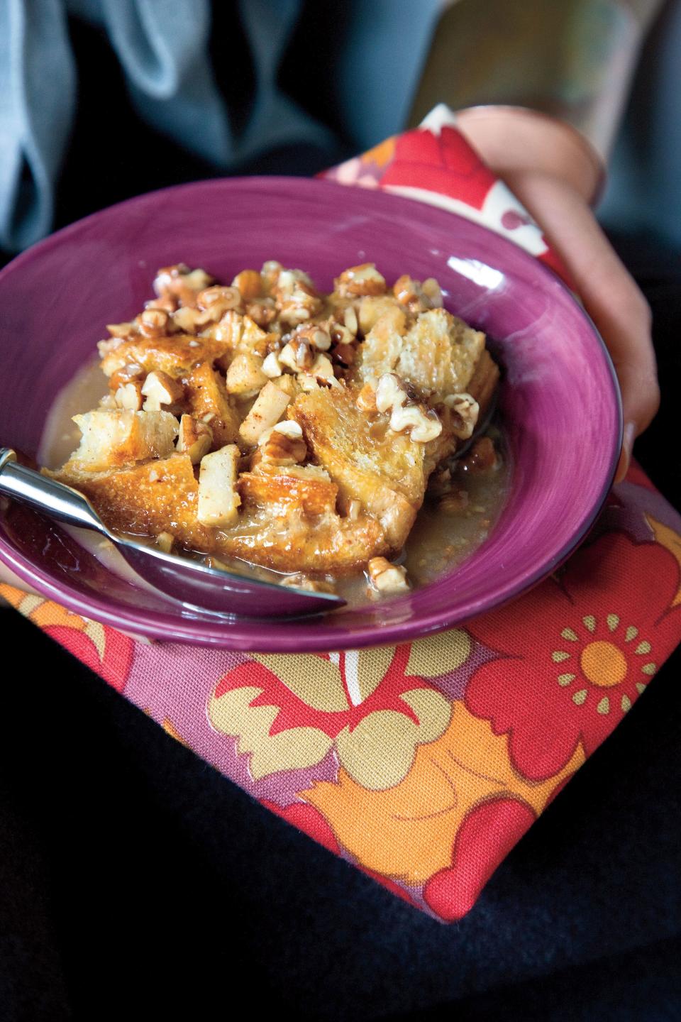 Spiced Caramel-Apple Bread Pudding