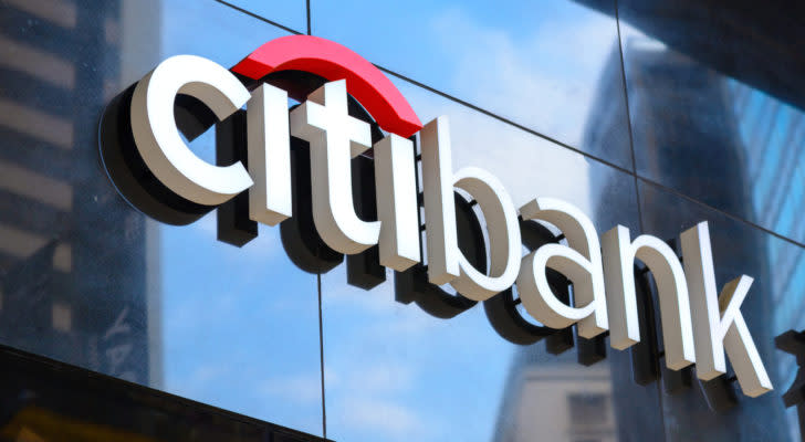 A Citibank (C) sign hangs on a Citibank office in Hong Kong. Citigroup layoffs