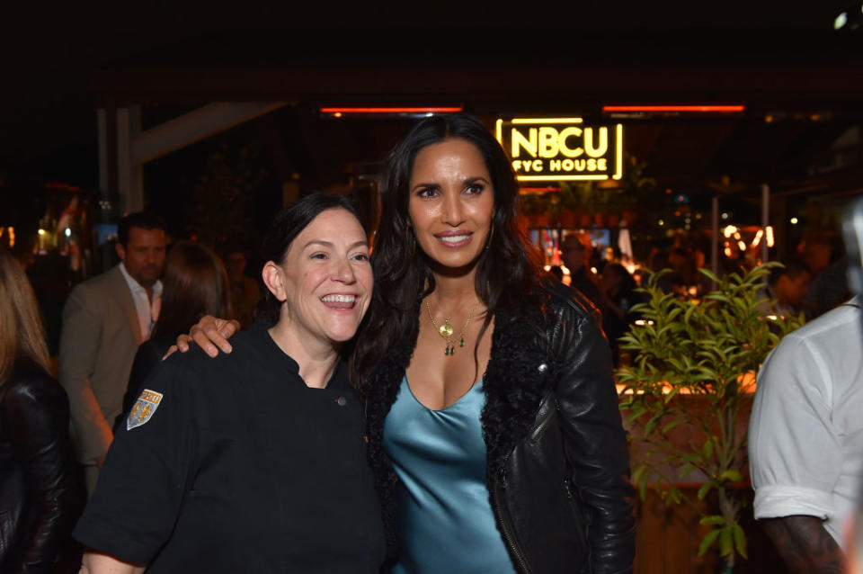 Sara Bradley and Padma Lakshmi promote Season 20 of 