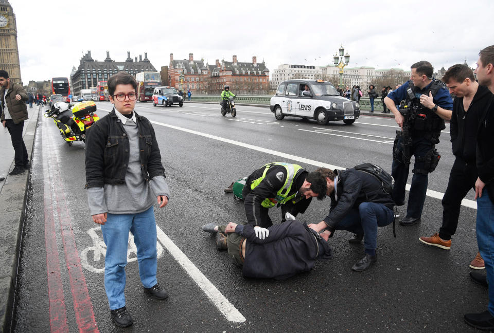 Attack outside the Houses of Parliament in the UK