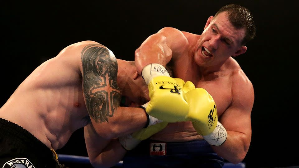 Paul Gallen in the ring. Pic: Getty