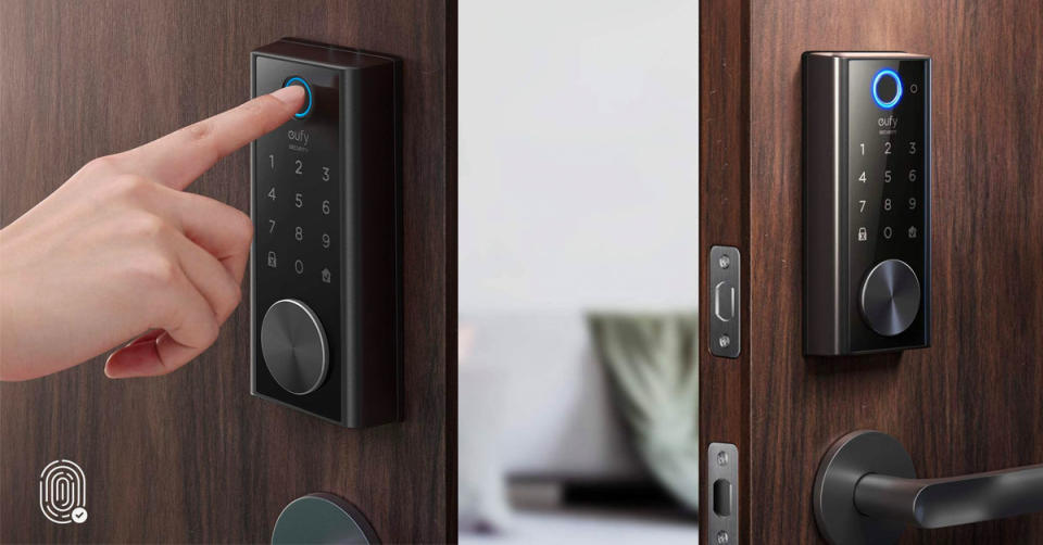 Always losing your keys? Save $45 on this fingerprint-activated smart lock (Photo: Amazon)