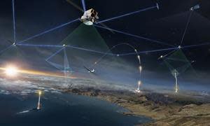 The Space Development Agency has formerly announced that Northrop Grumman is under contract to develop and build 42 Tranche 1 Transport Layer satellites and 14 Tranche 1 Tracking Layer satellites as part of its Proliferated Warfighter Space Architecture. (Credit: Northrop Grumman)