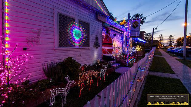 Santa was the major attraction at Meryllyn Page Conveyancing. Photo: Supplied