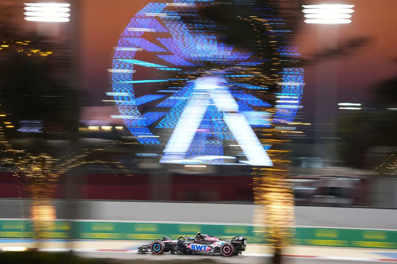 French Formula 1 driver Pierre Gasly of Team Alpine, drives during the second practice session of the Bahrain Grand Prix at the Bahrain International Circuit. Hasan Bratic/dpa