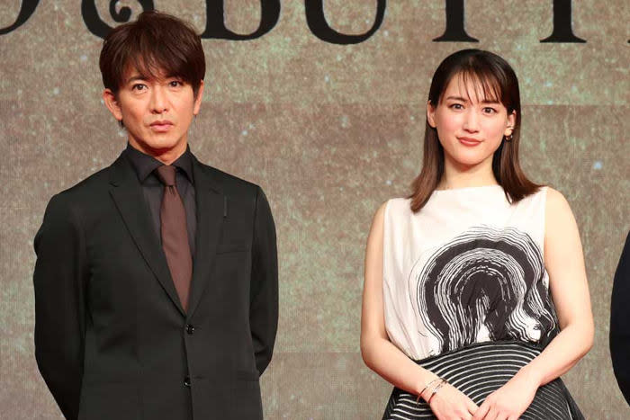 Takuya Kimura alongside co-star Haruka Ayase