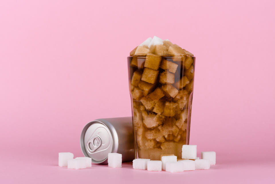 Cutting out soda will instantly decrease your sugar intake. (Photo: Getty Images) 