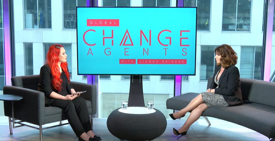 Ann Summers CEO Jacqueline Gold (right) was speaking on Yahoo Finance UK's 'Global Change Agents with Lianna Brinded' show.