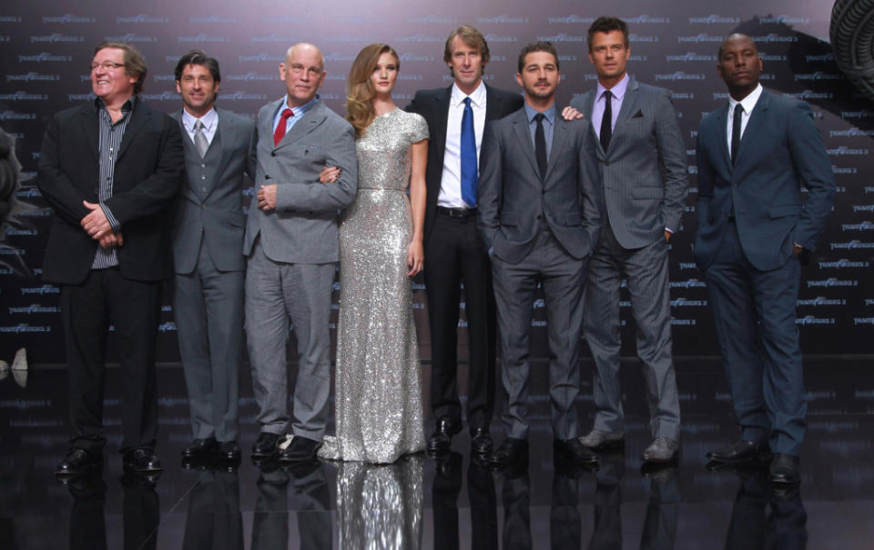 Transformers Dark of the Moon Premiere 2011 Patrick Dempsey John Malkovich Rosie Huntington Whiteley Michael Bay Shia Labeouf Josh Duhamel Tyrese Gibson