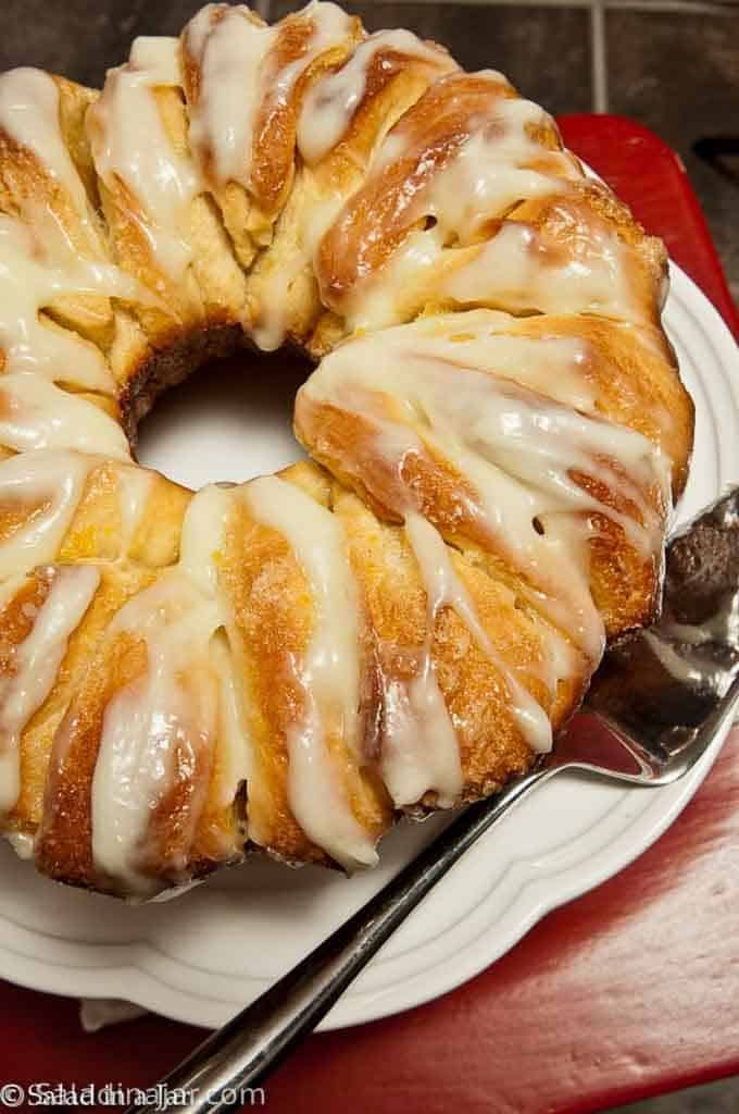 Bread Machine Lemon Pull-Apart Bread