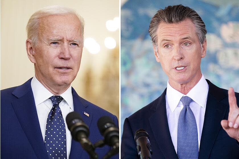 President Biden and California Gov. Gavin Newsom.