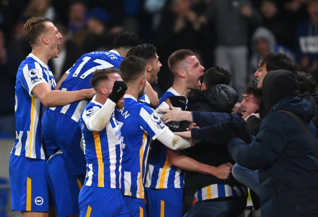 Adam Webster’s towering header earned Brighton a deserved point   (Getty Images)