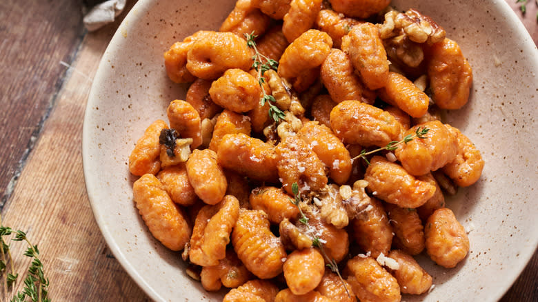 Carrot Gnocchi In Walnut Brown Butter