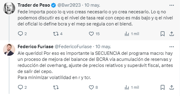 Federico Furiase, asesor de Caputo, argumentó por qué el gobierno profundizará la política de restricción monetaria