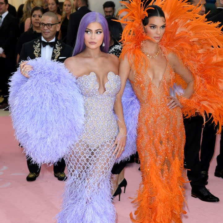 kylie and kendall on the red carpet