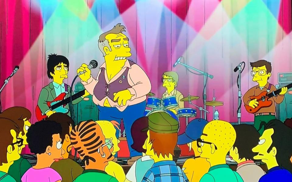 Bei den "Simpsons" feiern die Smiths Reunion. Sänger Morrissey ist dabei nicht ganz so gut in Form. (Bild: Fox)