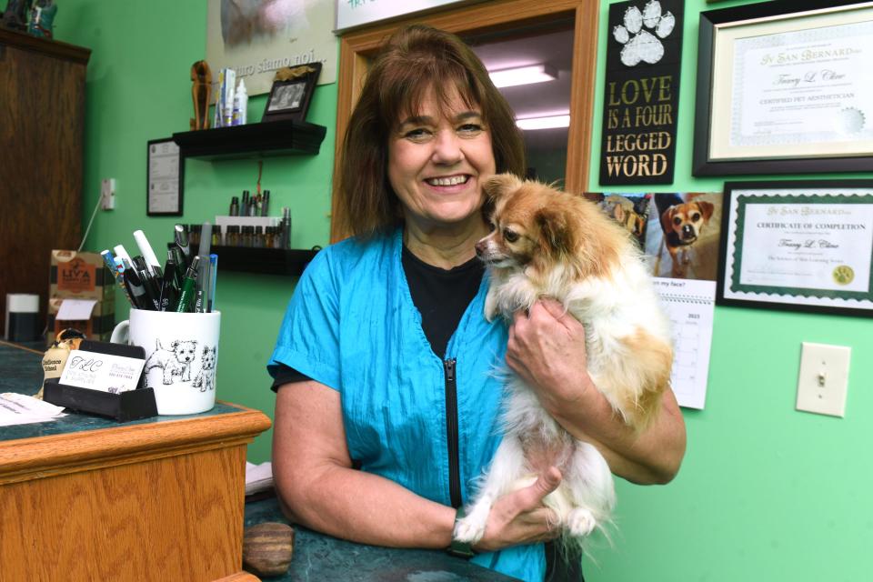 Tracey Cline is the owner and groomer at TLC Dog Styling and Supplies in Marlboro Township.