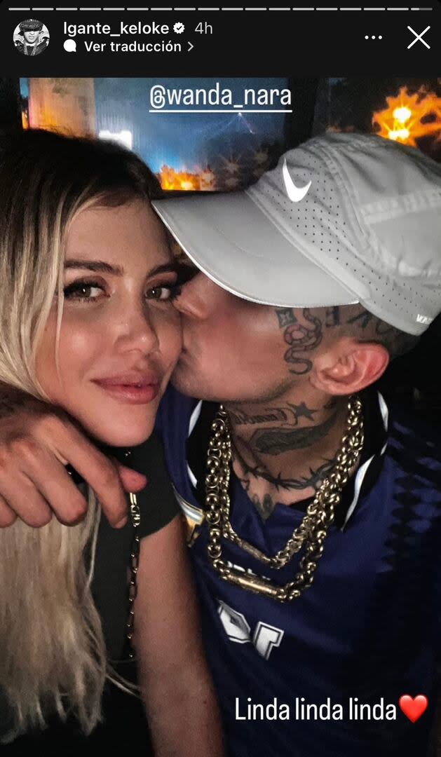 L-Gante le dedicó unas románticas palabras a Wanda Nara  