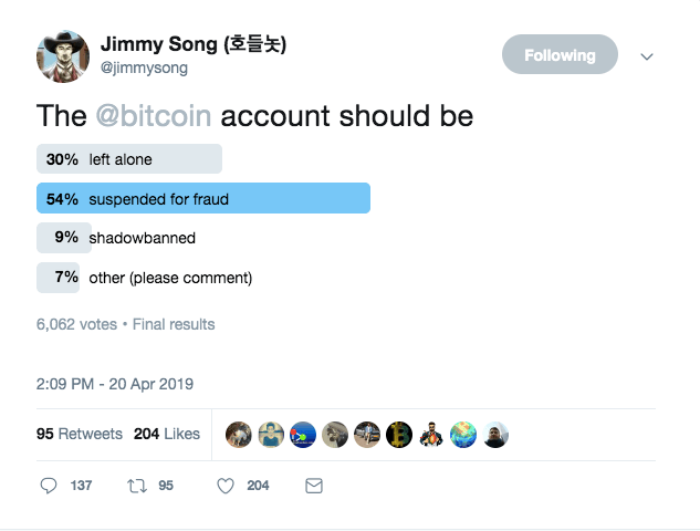 Jimmy Song Twitter Poll