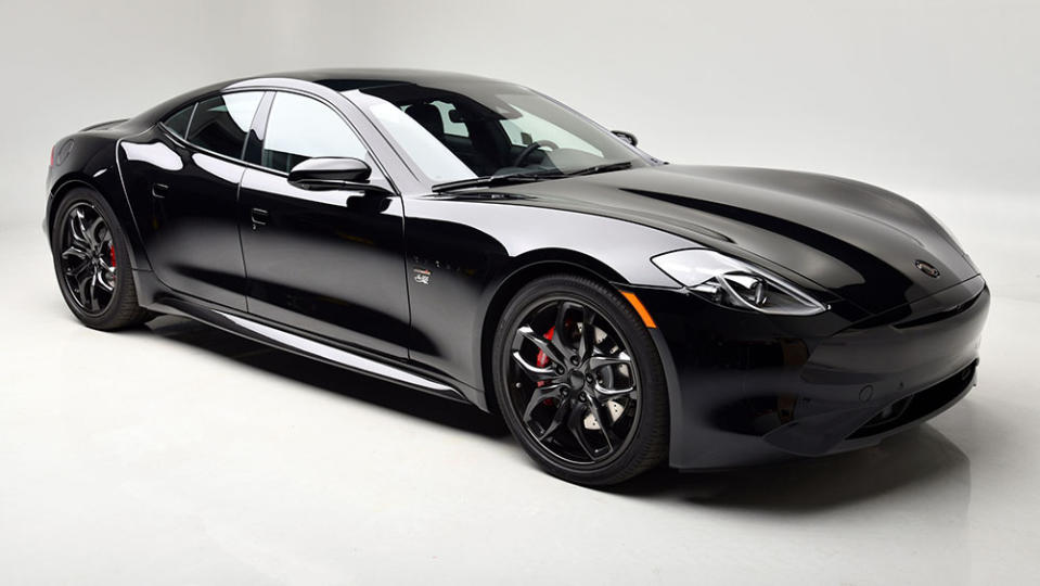 The all-black hybrid can churn out a gutsy 536 horses. - Credit: Barrett-Jackson