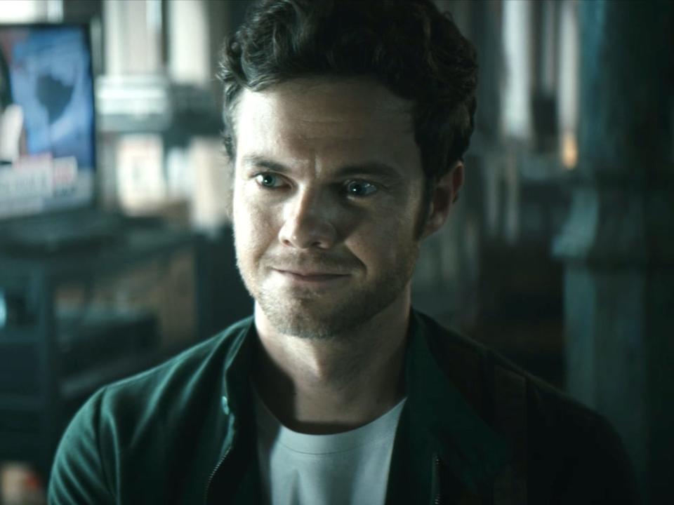 Jack Quaid as Hughie on season three, episode eight of "The Boys."