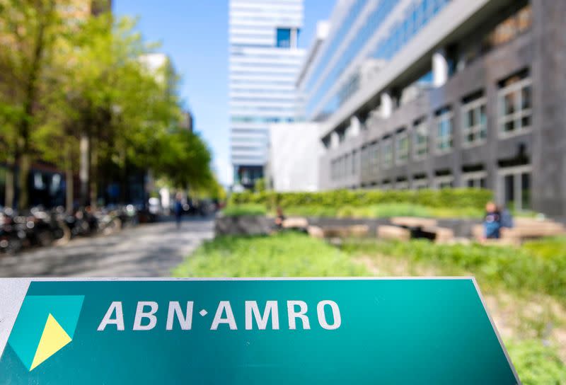 ABN AMRO logo is seen at the headquarters in Amsterdam