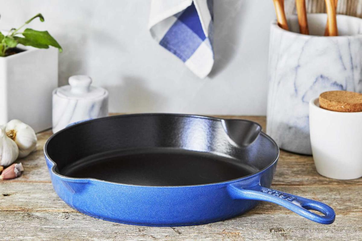 Buy Staub Cast Iron - Fry Pans/ Skillets Frying pan with pouring