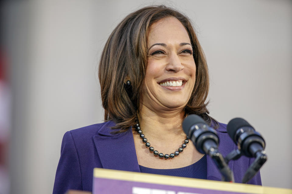 Democratic Sen. Kamala Harris, of California, formally launches her presidential campaign at a rally in her hometown of Oakland, Calif., Sunday, Jan. 27, 2019. (Photo: Tony Avelar/AP)