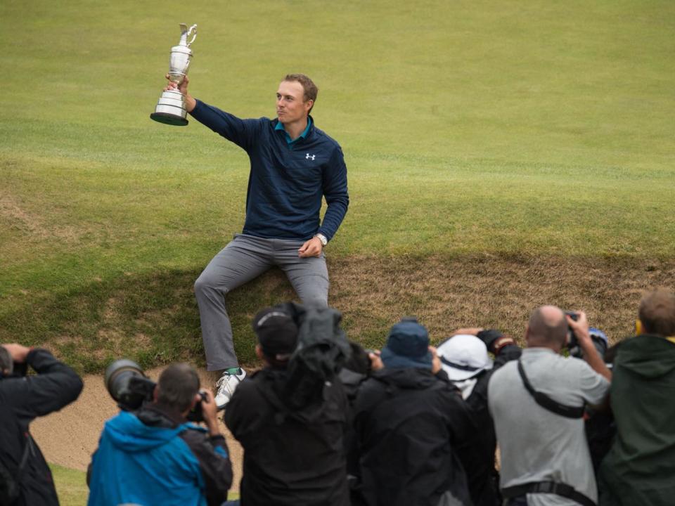Spieth fought back after his slip-up on the 13th to claim a third major title (Getty)