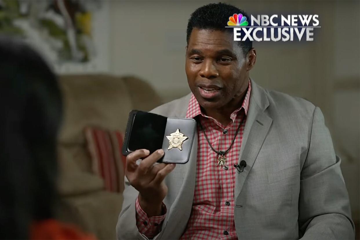 Herschel Walker Insists Police Badge He Flashed During Debate is Real