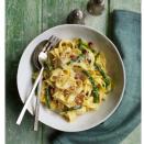 <p>When asparagus are in season, use them in this classic dish. Fried with pancetta they add a lovely crunch.</p><p><strong>Recipe: <a href="https://www.goodhousekeeping.com/uk/food/recipes/asparagus-and-pancetta-carbonara" rel="nofollow noopener" target="_blank" data-ylk="slk:Asparagus and pancetta carbonara;elm:context_link;itc:0;sec:content-canvas" class="link ">Asparagus and pancetta carbonara</a></strong> </p>