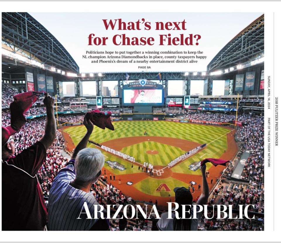 The Sunday Arizona Republic has a new design.