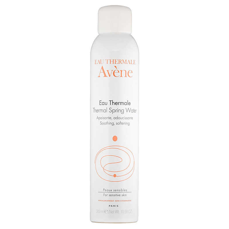 <p>When your skin is tight, dry, and uncomfortable (read: office heating), spray on this facial mist for instant relief. </p> <p>$20 | <a rel="nofollow noopener" href="https://www.amazon.com/Eau-Thermale-Avène-Thermal-Spring/dp/B002D48QUC/ref=sr_1_1_a_it?ie=UTF8&qid=1482258349&sr=8-1&keywords=Eau%2BThermale%2BAvène%2BThermal%2BSpring%2BWater%2BSpray%2C%2B10.58%2Boz.&th=1" target="_blank" data-ylk="slk:SHOP IT;elm:context_link;itc:0;sec:content-canvas" class="link ">SHOP IT</a></p>