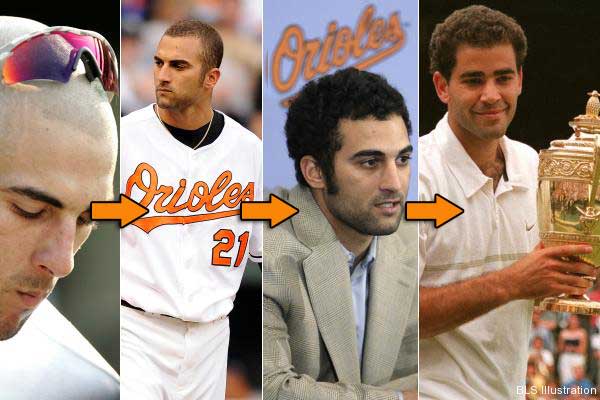 Orioles star Nick Markakis is turning into one hairy beast