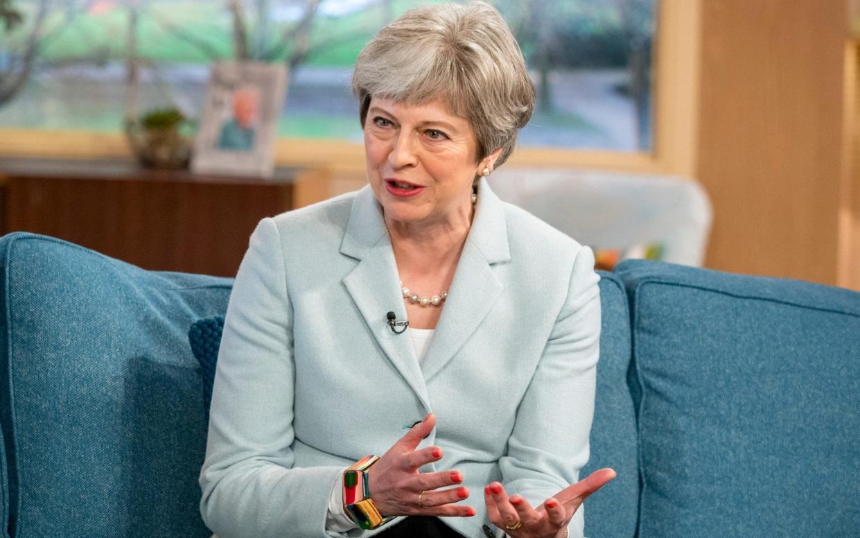 Theresa May appearing on This Morning  - REX/Shutterstock