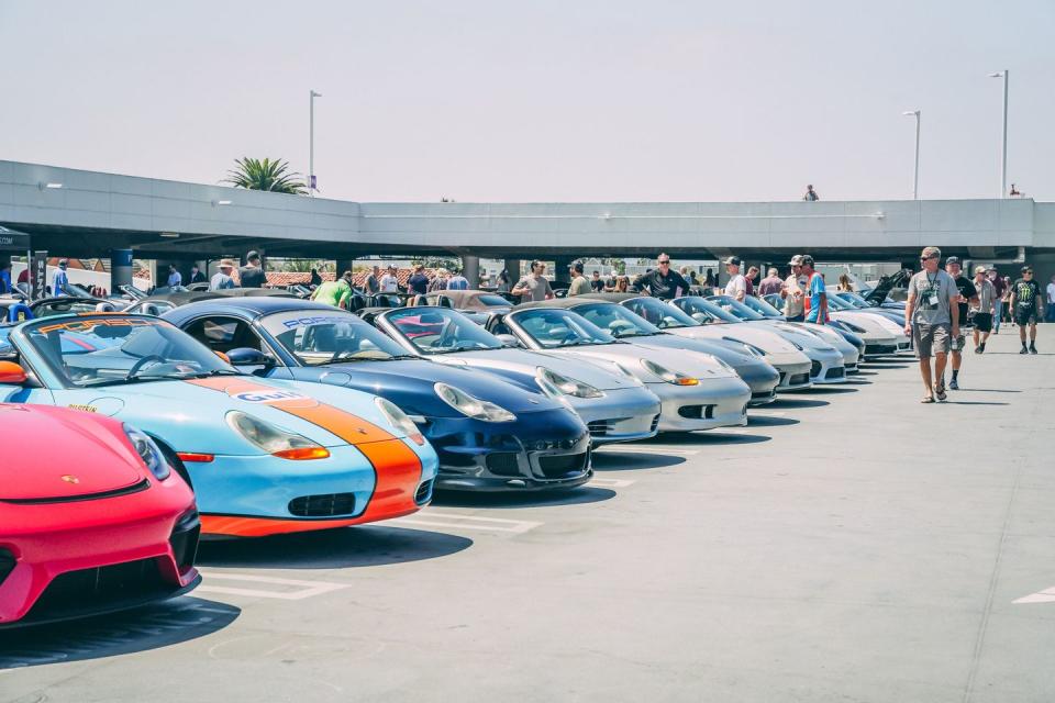 porsche boxsters at the petersen