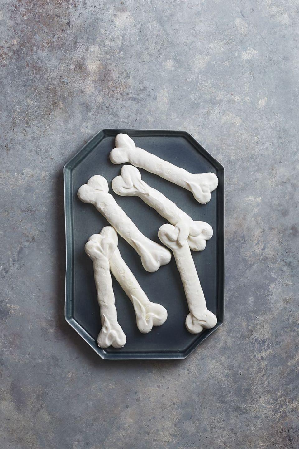 <p>Make no bones about it: These meringues are but delicious.</p><p><em><strong>Get the recipe at <a href="https://www.goodhousekeeping.com/food-recipes/dessert/a46065/meringue-bones-recipe/" rel="nofollow noopener" target="_blank" data-ylk="slk:Good Housekeeping;elm:context_link;itc:0;sec:content-canvas" class="link ">Good Housekeeping</a>.</strong></em></p>