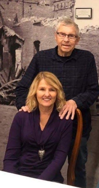 Joyce Beck and her husband, Jerry, in 2019.