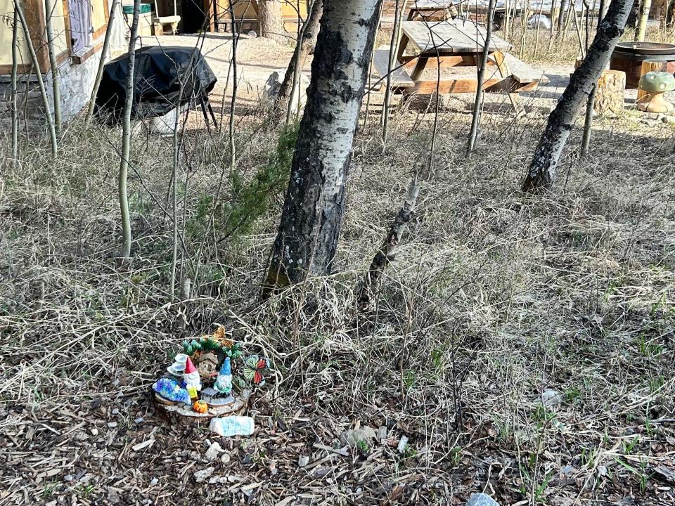 Fairy garden in the woods