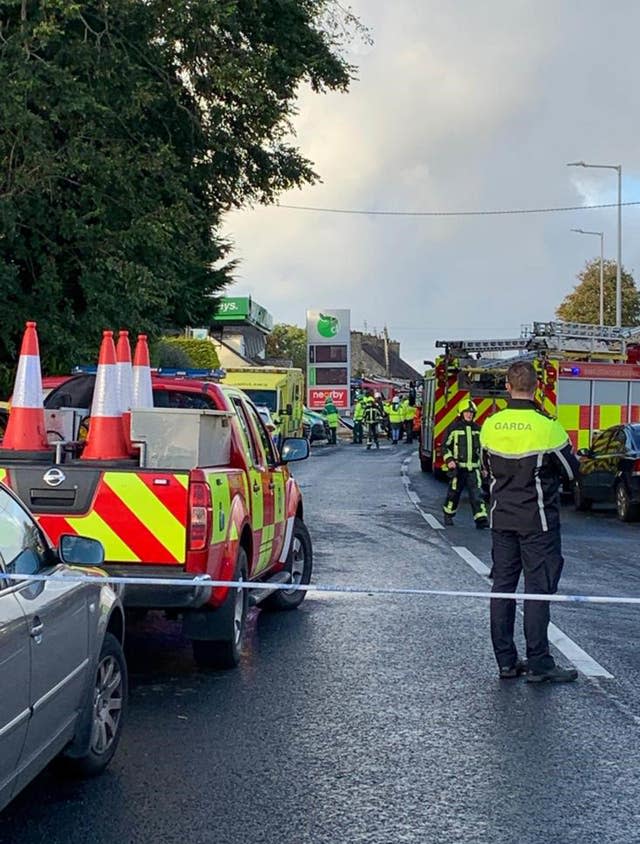 Explosion à la station-service de Donegal