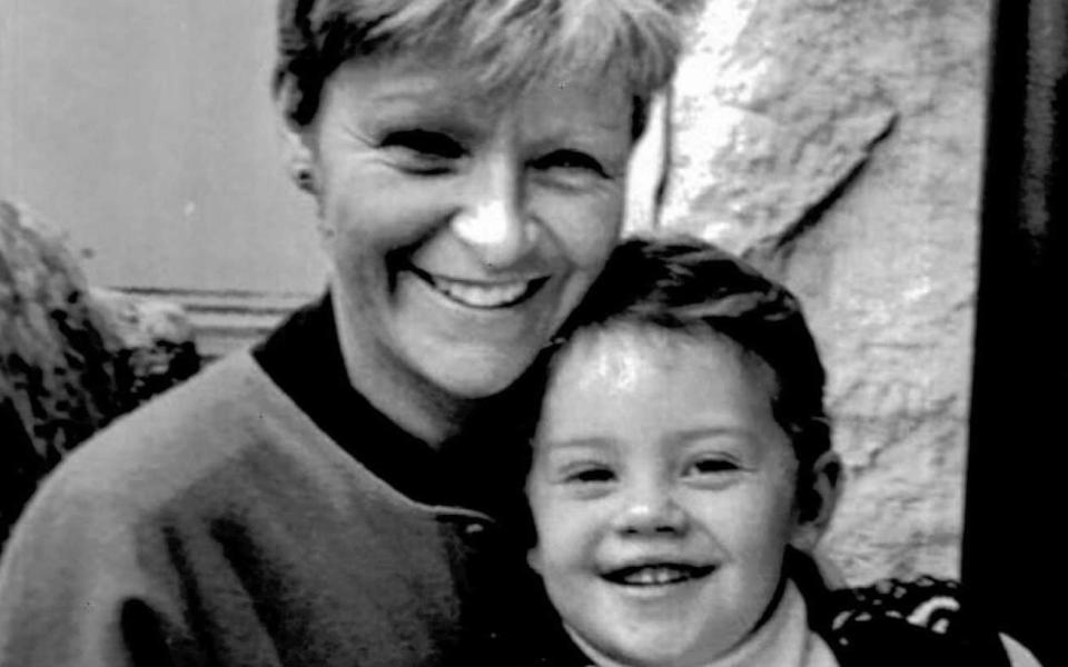 Veronica Guerin with her son Cathal - PA