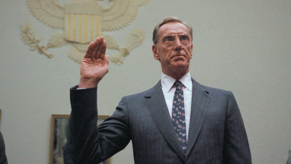 Charles Keating during hearing for Lincoln Savings and Loan