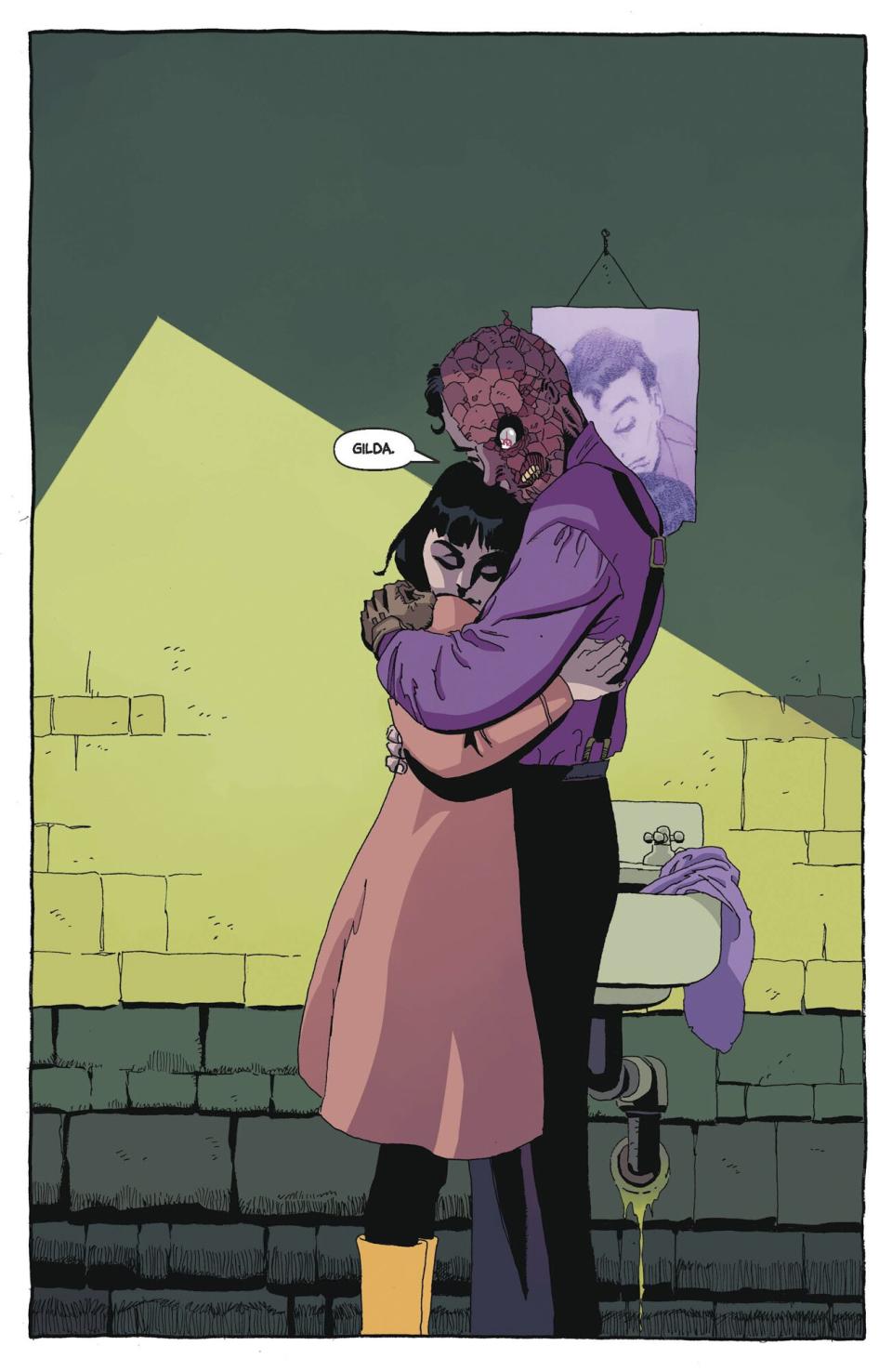 Two-Face reunites with his wife, Gilda Dent, in 'Batman: The Long Halloween Special,' by Jeph Loeb and Tim Sale
