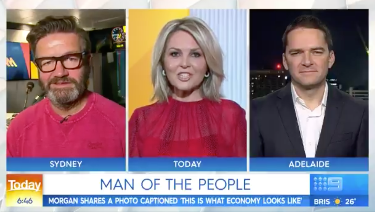 Lawrence Mooney and Georgie Gardner on Today show discuss Piers Morgan and Royal couple