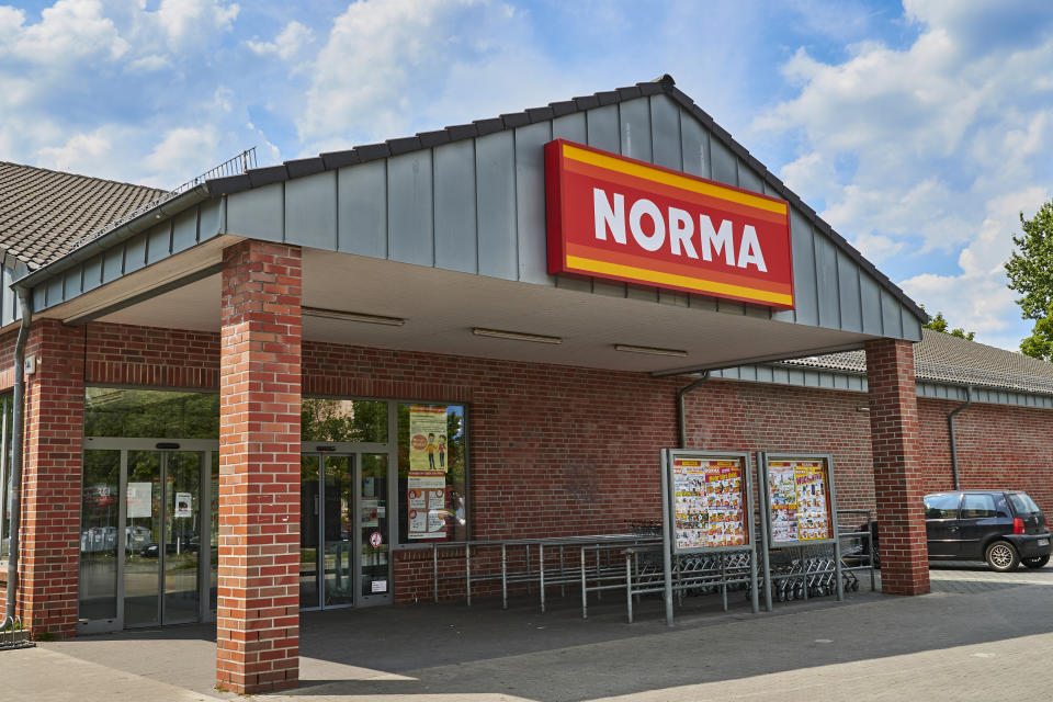 Norma ist ein großer Lebensmittel-Discounter mit zahlreichen Filialen in Deutschland. (Bild: Getty).