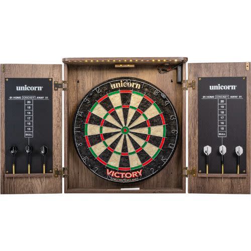 <p><a href="https://go.redirectingat.com?id=74968X1596630&url=https%3A%2F%2Fwww.dickssportinggoods.com%2Fp%2Fescalade-victory-led-bristle-cab-set-21escuvctryldbrststg%2F21escuvctryldbrststg&sref=https%3A%2F%2Fwww.popularmechanics.com%2Fhome%2Fg37328209%2Fbest-christmas-gifts-for-men%2F" rel="nofollow noopener" target="_blank" data-ylk="slk:Shop Now;elm:context_link;itc:0;sec:content-canvas" class="link ">Shop Now</a></p><p>LED Bristle Cab Dart Set</p><p>dickssportinggoods.com</p><p>$99.99</p>