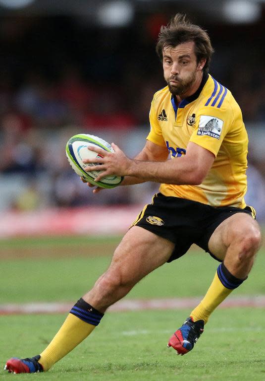 Conrad Smith of the Wellington Hurricanes, seen in action during a Super 15 rugby union match, in Durban, in 2014