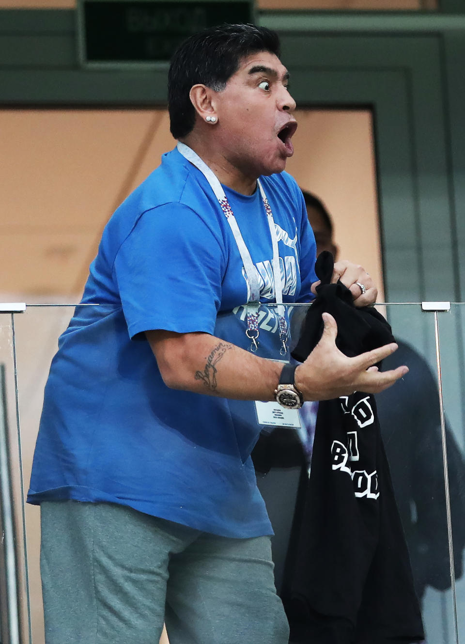 Diego Maradona at the 2018 World Cup